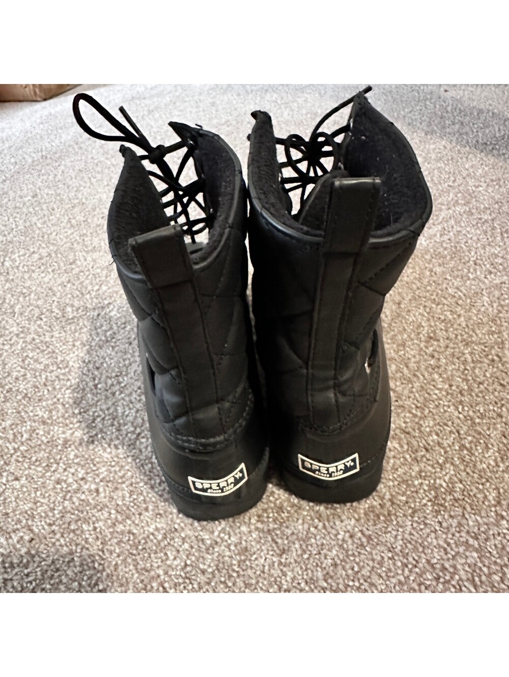 Sperry Women's Black Waterproof Winter Boots Size 8 US